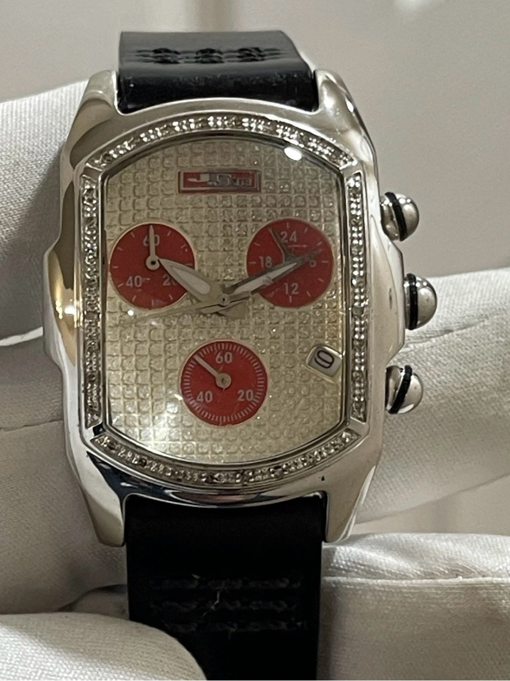 Joe Rodeo JoJo Diamond Chronograph JL-05322 Women's Watch Platinum Finish